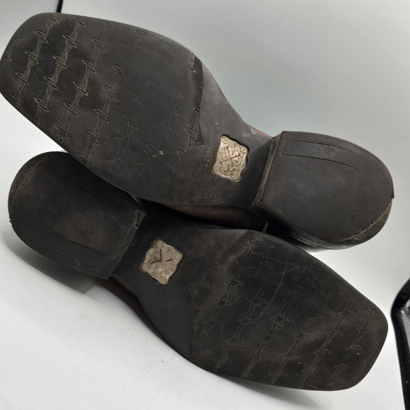 Twisted X Boots Mens Size 11D Brown Turquoise Square Toe Western Cowboy - Picture 16 of 16